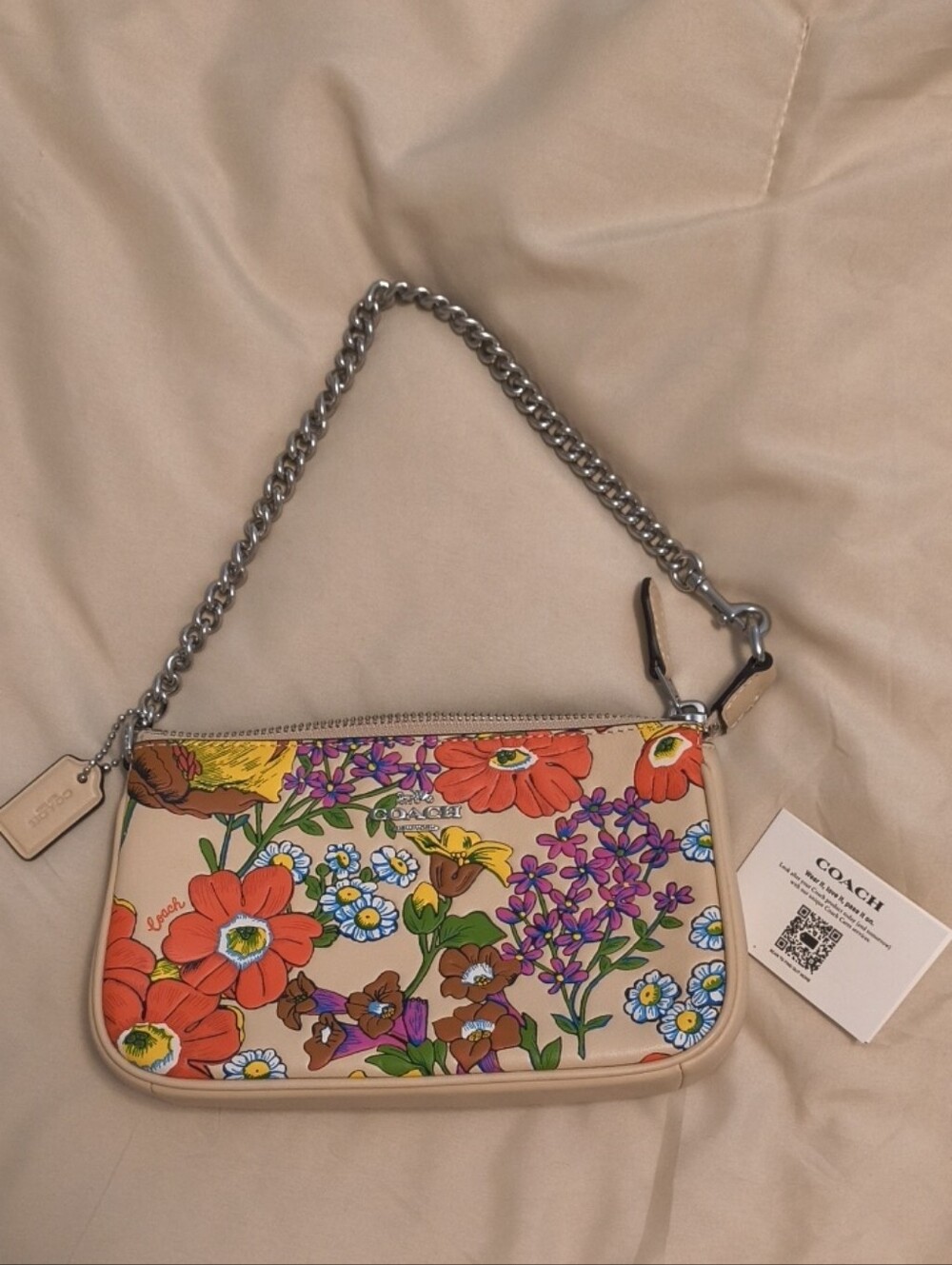 COACH FLORAL LEATHER NOLITA BAG 19